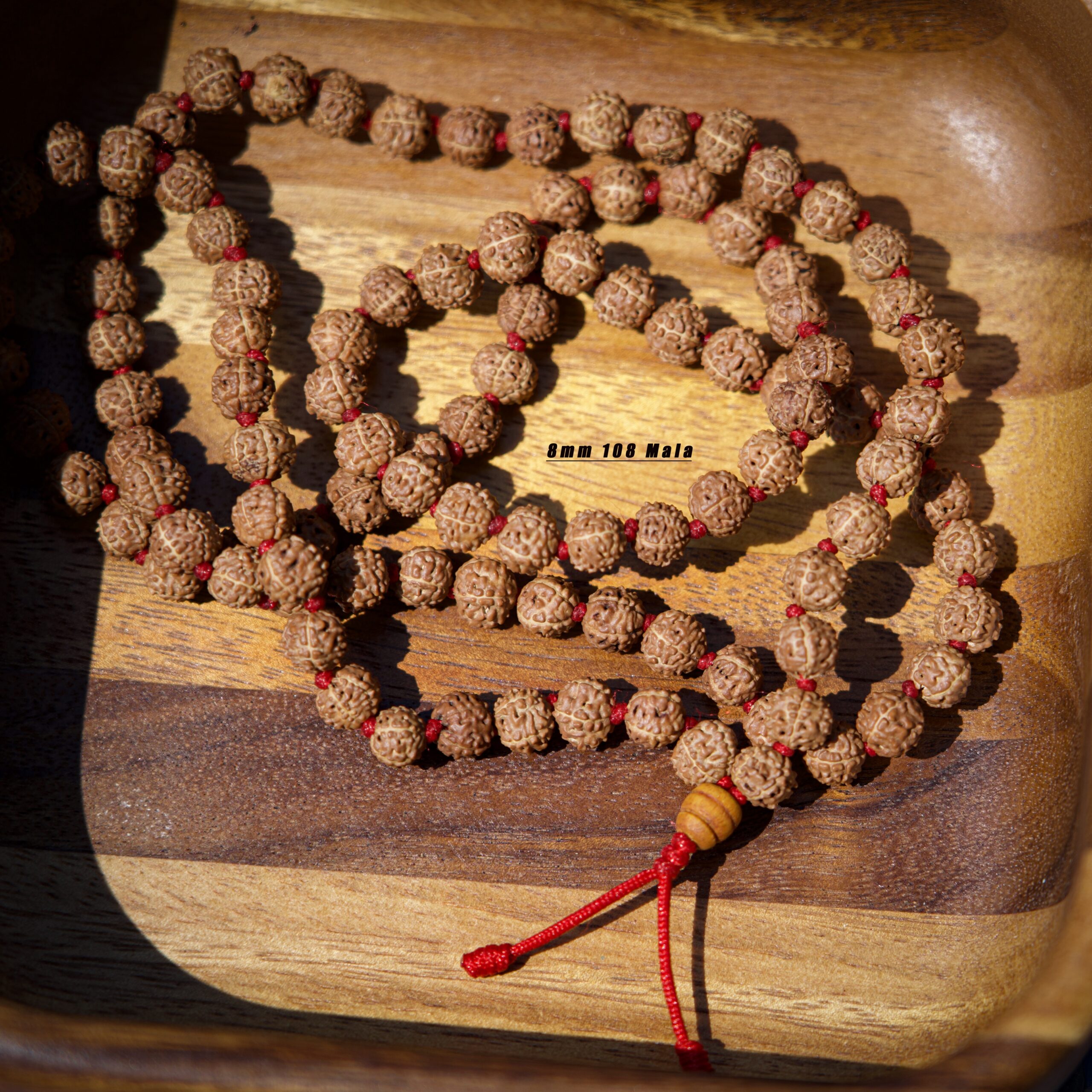 8mm 108 Rudraksha Mala